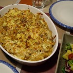 トマト風味のビーフシチューを再利用したマカロニグラタン。 トマト風味のビーフシチューを再利用したマカロニグラタン。