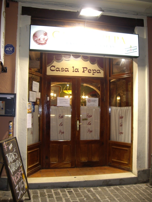 Casa la Pepaの入り口。