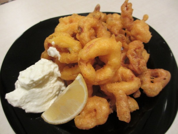 イカのフリッター。スペインでも良く食べます。