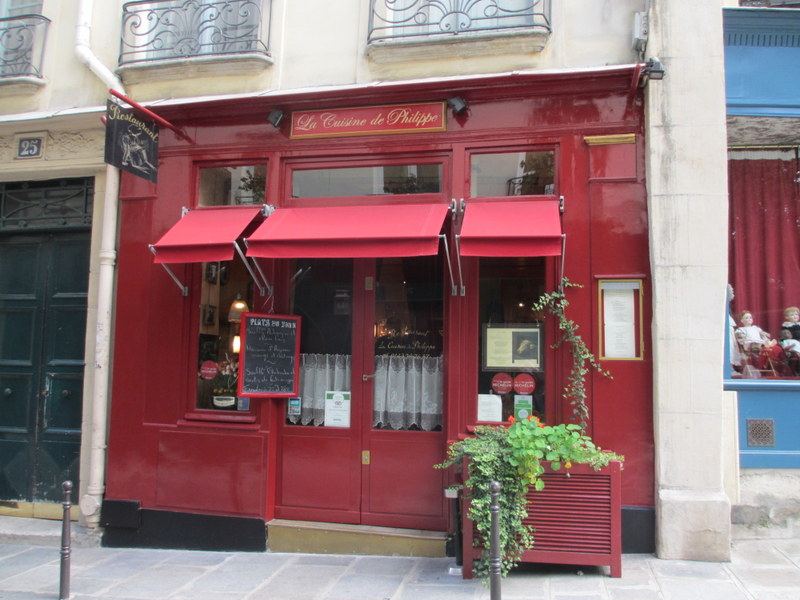 「La Cuisine de Philippe」。まさにパリのビストロ？