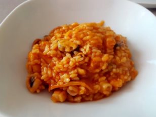 魚介のスペイン風リゾットArroz Meloso（アロス・メロソ）
