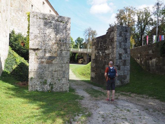 リュブリャナ城の城壁一部