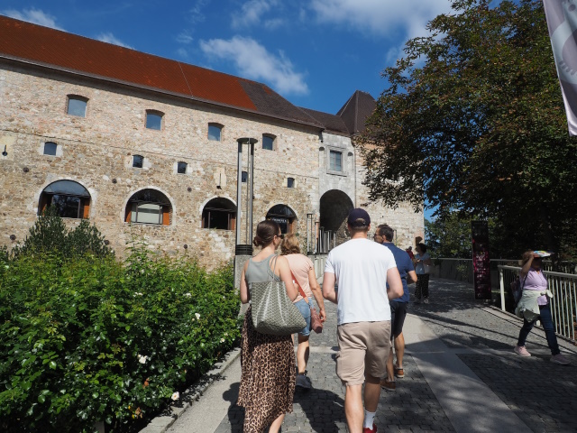 リュブリャナ城の入り口